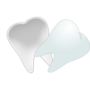 download Tooth Cut In Half clipart image with 180 hue color