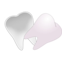 download Tooth Cut In Half clipart image with 315 hue color