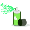download Spray Paint In Action clipart image with 90 hue color