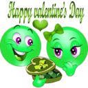 download Happy Valentine Smiley Emoticon clipart image with 90 hue color