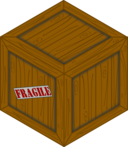 Isometric Wooden Crate