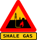Warning Shale Gas With Text