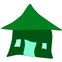 download A Simple Hut Home clipart image with 135 hue color