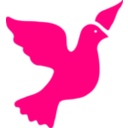 download Peace Dove clipart image with 90 hue color