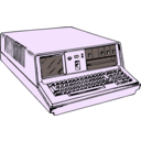 download 70s Era Portable Computer clipart image with 225 hue color