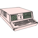 download 70s Era Portable Computer clipart image with 315 hue color
