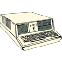 download 70s Era Portable Computer clipart image with 0 hue color