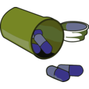 download Spilled Pills clipart image with 45 hue color