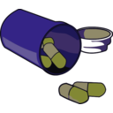 download Spilled Pills clipart image with 225 hue color