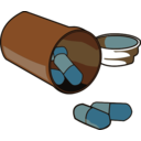 download Spilled Pills clipart image with 0 hue color