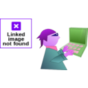 download Computer Geek clipart image with 270 hue color
