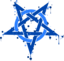 Pentagramme Taches Bleues