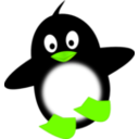 download Little Funny Penguin clipart image with 45 hue color
