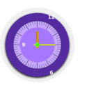 download Wall Clock clipart image with 45 hue color