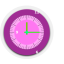 download Wall Clock clipart image with 90 hue color