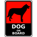 download Dog On Board clipart image with 315 hue color