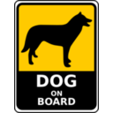 download Dog On Board clipart image with 0 hue color