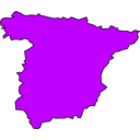 download Spain Peninsule 01 clipart image with 45 hue color