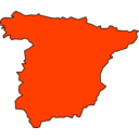 download Spain Peninsule 01 clipart image with 135 hue color