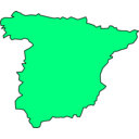 download Spain Peninsule 01 clipart image with 270 hue color