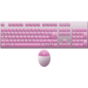 download Keyboard Mouse Topview clipart image with 270 hue color