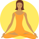 download Meditating Buddhist clipart image with 0 hue color