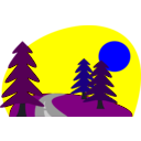 download Road Trip clipart image with 180 hue color