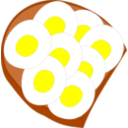 download Egg Sandwich clipart image with 0 hue color
