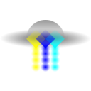 download Ro Ufo Logo clipart image with 180 hue color