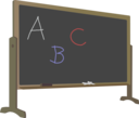 Blackboard With Stand And Letters