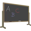 download Blackboard With Stand And Letters clipart image with 0 hue color