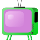 download Old Styled Tv Set clipart image with 90 hue color