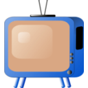 download Old Styled Tv Set clipart image with 180 hue color