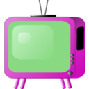 download Old Styled Tv Set clipart image with 270 hue color