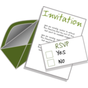 download Invitation clipart image with 135 hue color