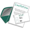 download Invitation clipart image with 225 hue color
