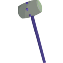 download Fantasy Mallet clipart image with 225 hue color