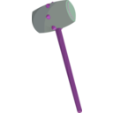 download Fantasy Mallet clipart image with 270 hue color