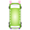 download Bus clipart image with 270 hue color