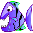 download Bluefish clipart image with 45 hue color