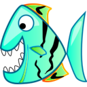 download Bluefish clipart image with 315 hue color