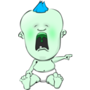 download Crying Baby clipart image with 135 hue color