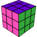 download Rubik clipart image with 270 hue color