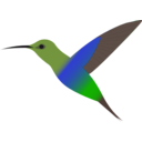 download Humming Bird clipart image with 0 hue color
