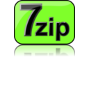 download 7zip Glossy Extrude Green clipart image with 0 hue color
