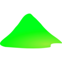 download Volcano Mountain clipart image with 90 hue color