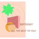 download Birthday Greetings clipart image with 90 hue color