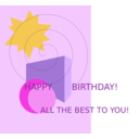 download Birthday Greetings clipart image with 0 hue color