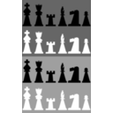 download 2d Chess Set Pieces clipart image with 135 hue color