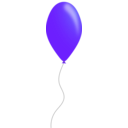 download Blue Balloon clipart image with 45 hue color
